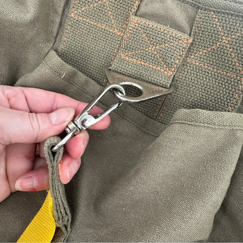 Rothco Vintage Canvas‎ Flight Bag Olive Cotton Backpack